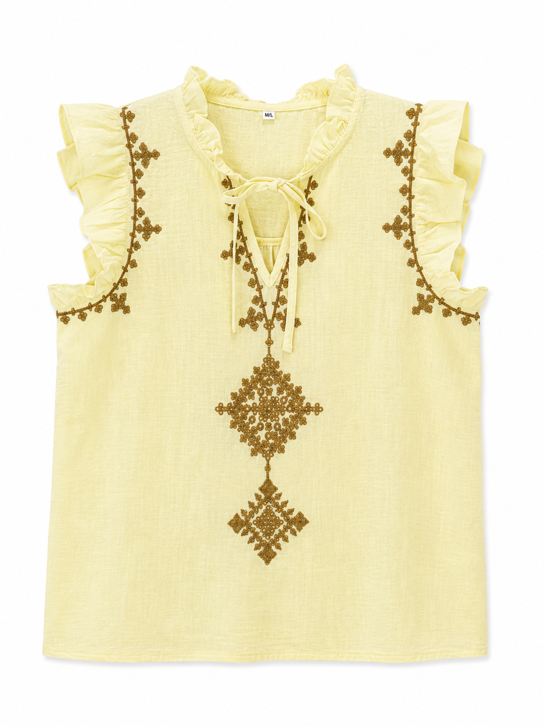 BLUSA ETNIA - AMARILLO