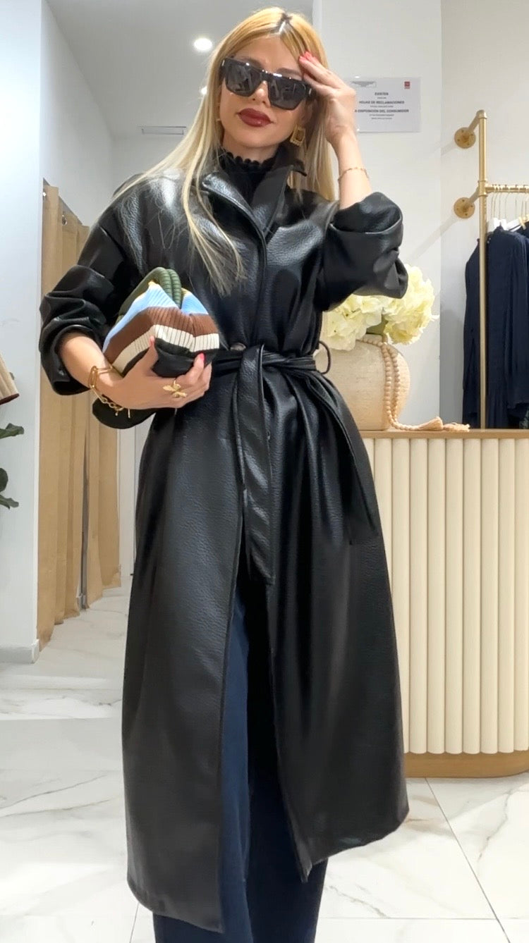 GABARDINA INDIA - NEGRA
