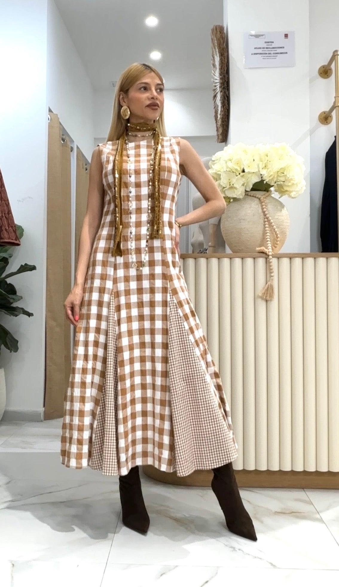 VESTIDO YASMIN VICHY