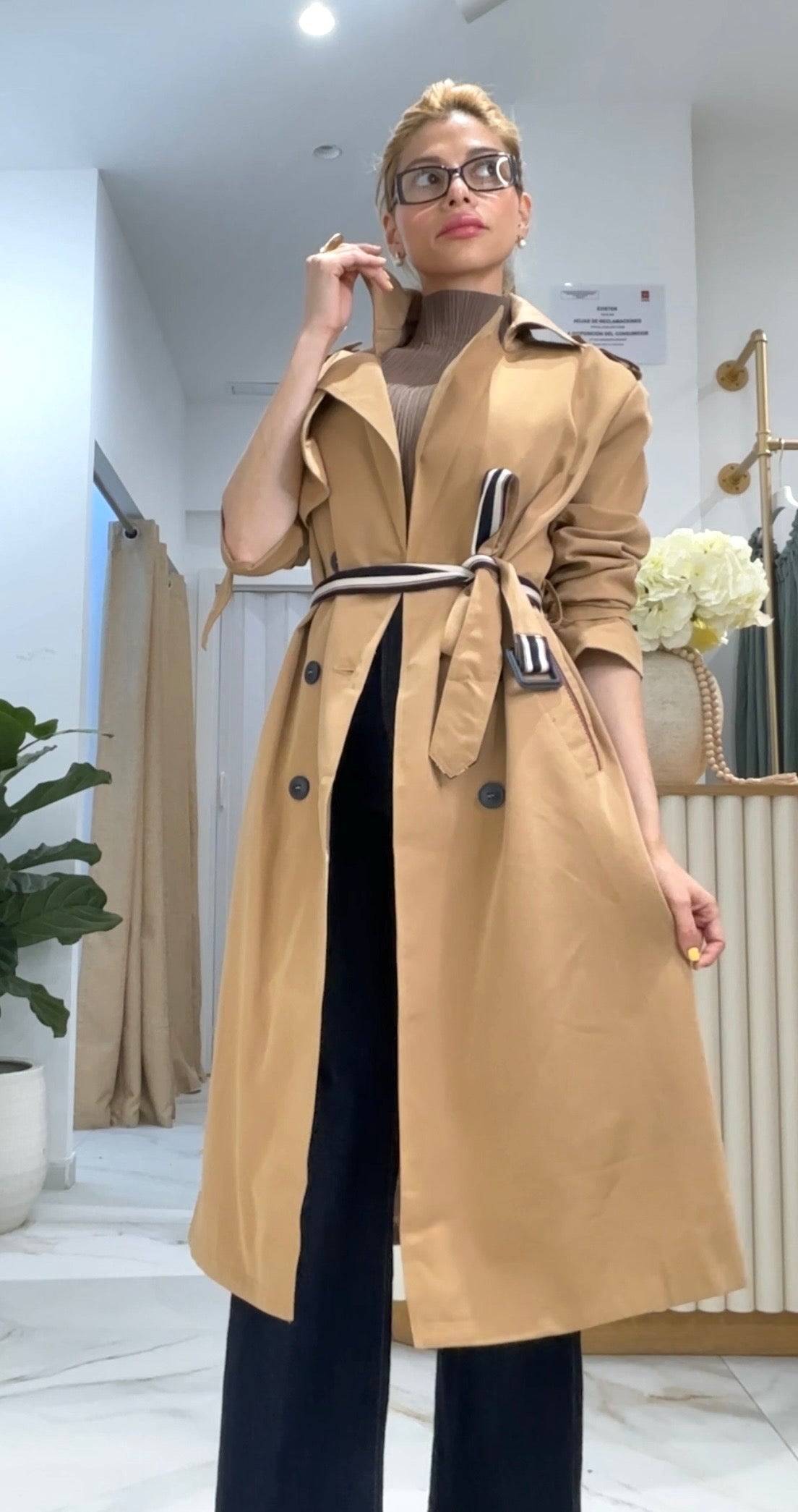 GABARDINA CHIC ( CAMEL )