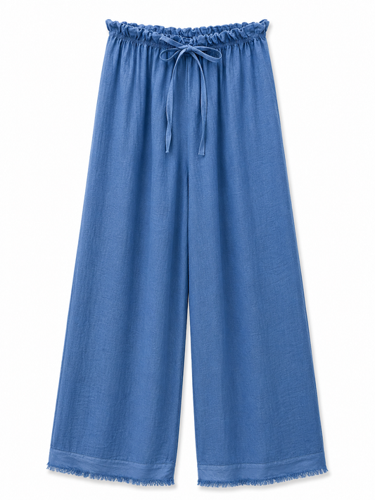 PANTALÓN FLUIDO - AZUL
