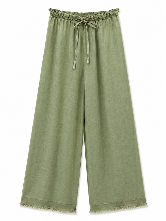 PANTALÓN FLUIDO - VERDE