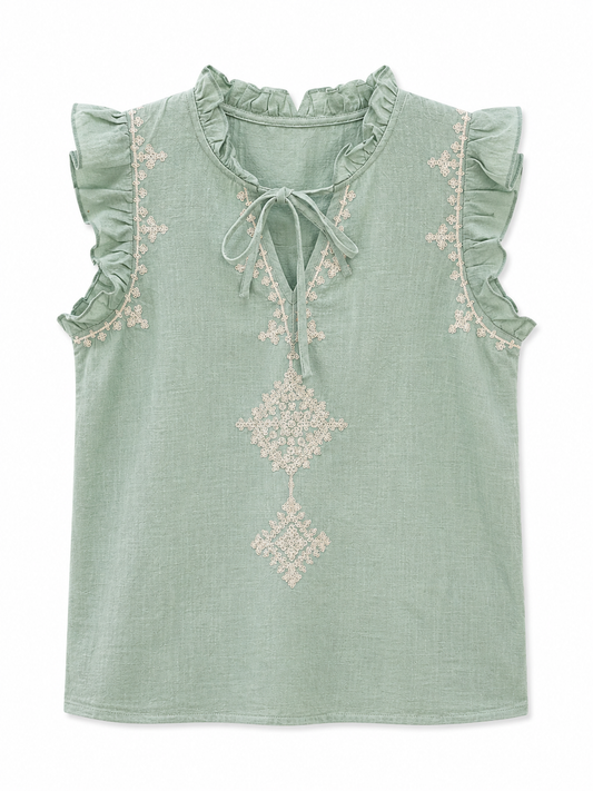BLUSA ETNIA - TURQUESA
