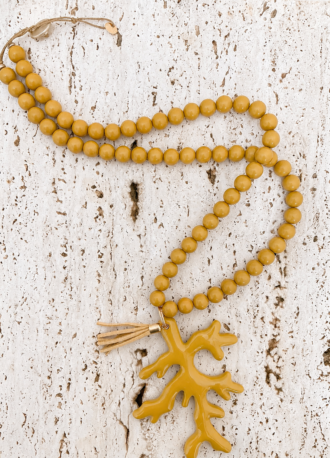 COLLAR CORAL 🪸 ( MOSTAZA)