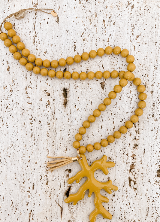 COLLAR CORAL 🪸 ( MOSTAZA)