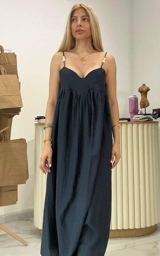 VESTIDO LUMINA ( AZUL MARINO)