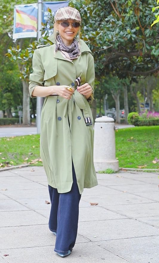 GABARDINA CHIC - VERDE MILITAR
