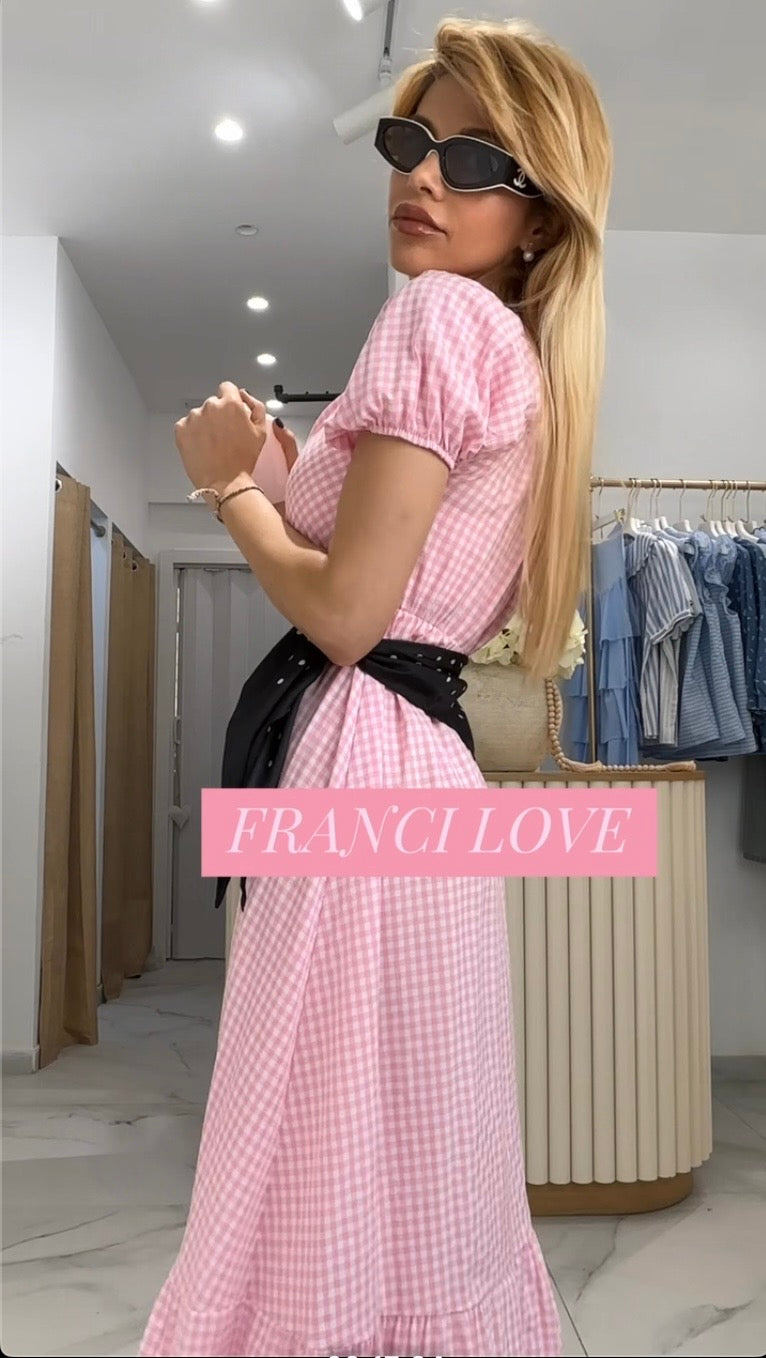 VESTIDO VICHY ROSA