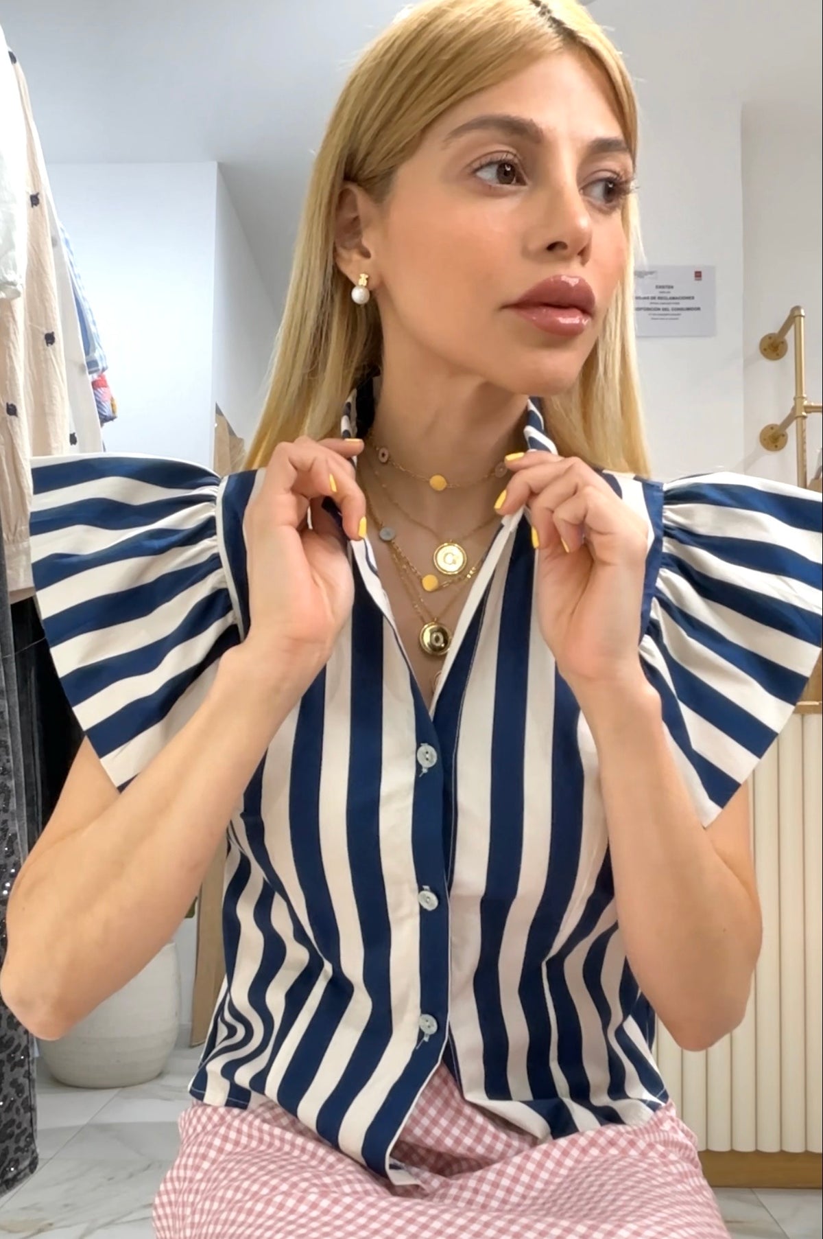 BLUSA KALA ( AZUL MARINO)