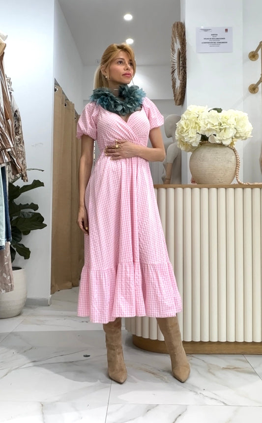 VESTIDO VICHY (ROSA)
