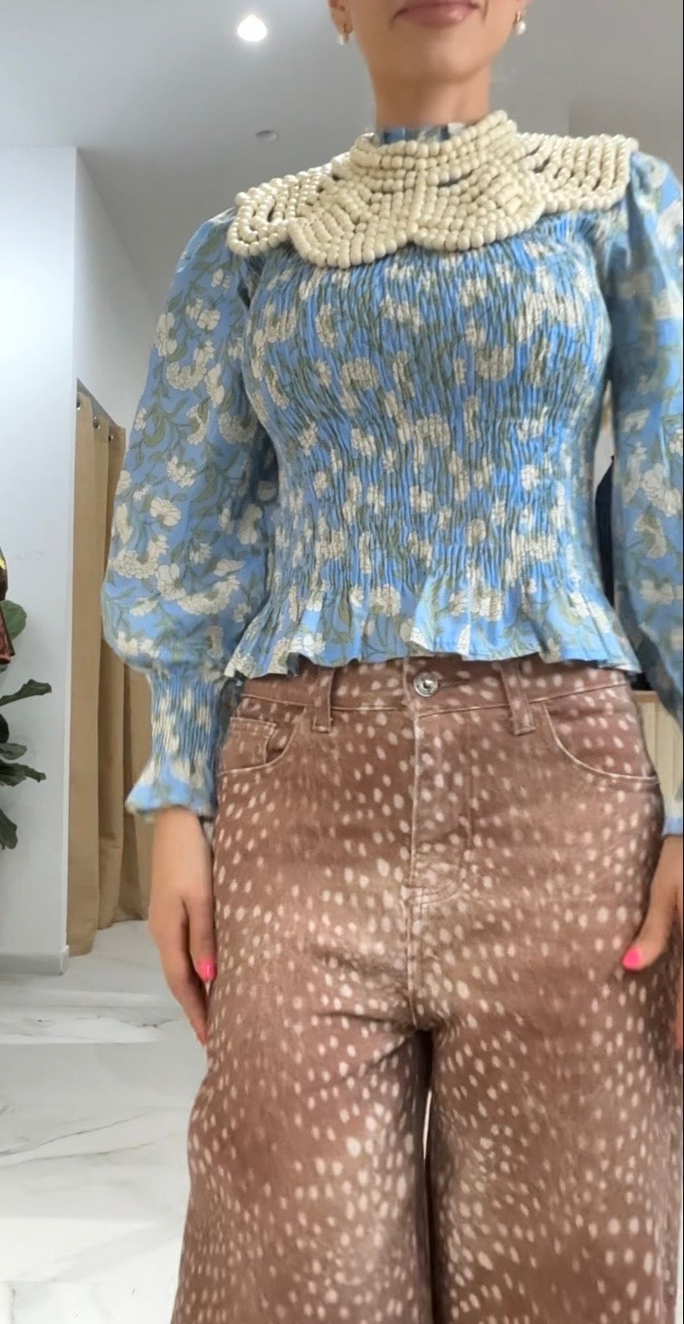BLUSA CALYPSO AZUL