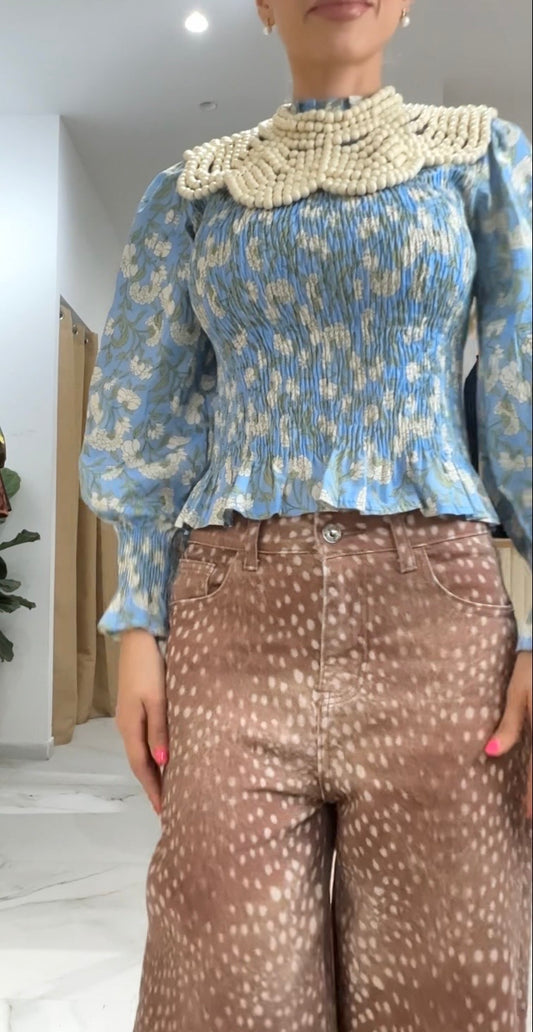 BLUSA CALYPSO AZUL