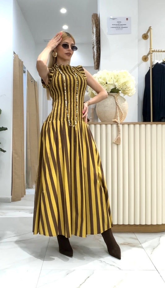VESTIDO JADE - MOSTAZA