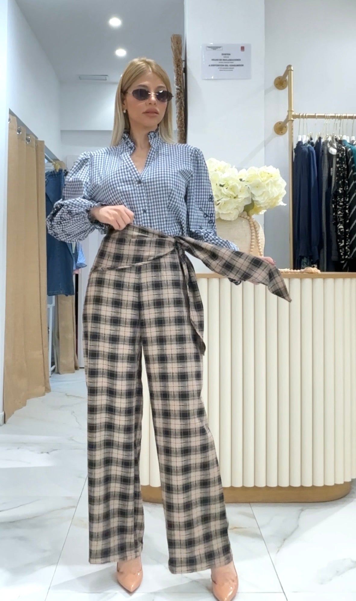 PANTALÓN PAÑUELO - NEGRO